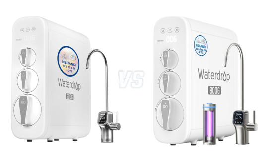 Waterdrop G3P600 vs G3P800 comparison review