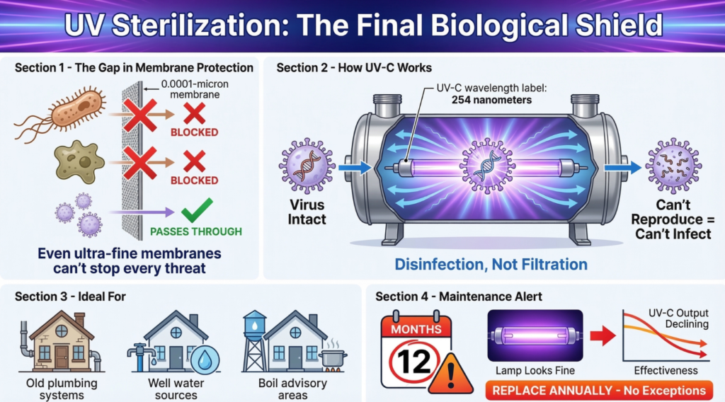 Bluevua RO100ROPOT UV stage 5 filtration